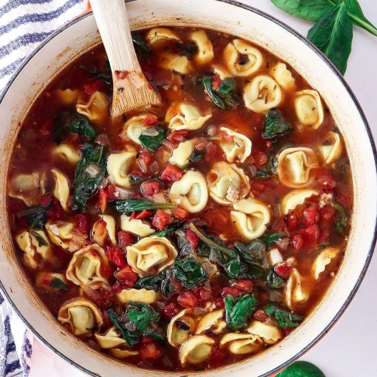 Italian Sausage and Tortellini Soup