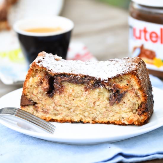 Banana Nutella Cake