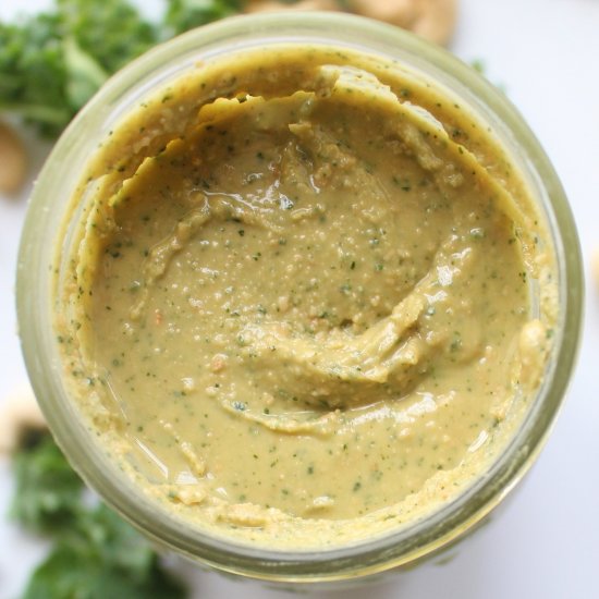 Homemade Cashew Butter with Kale