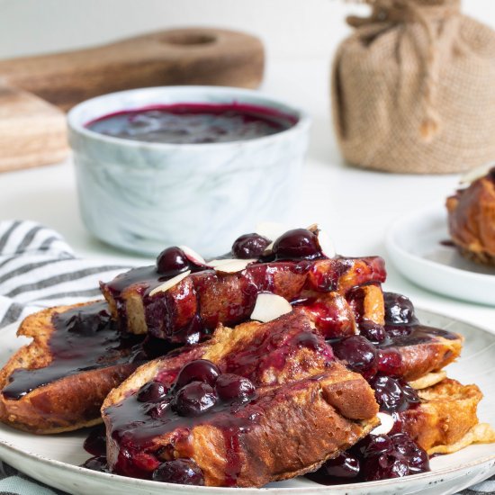 Dairy-Free Blueberry French Toast