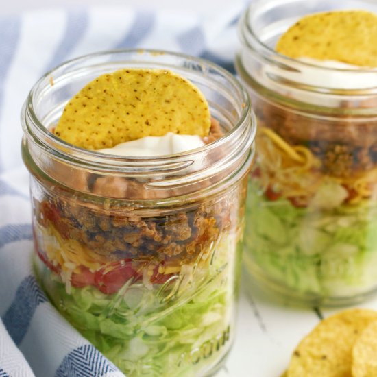 Taco Salad in a Jar