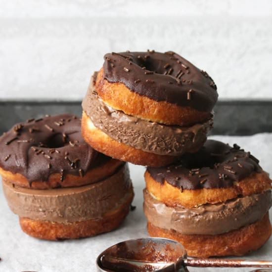 Chili Choco Donut Ice Cream Sammies