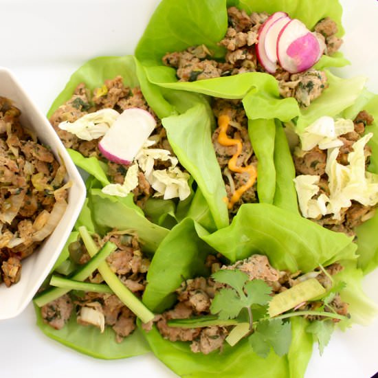 Dumpling lettuce wraps