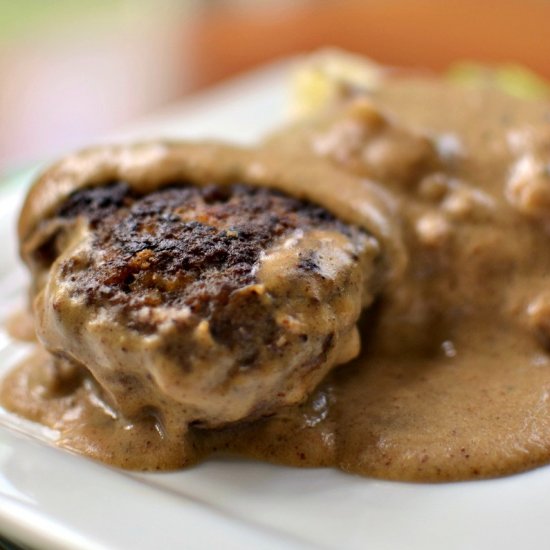 Hamburger Steak with Country Gravy