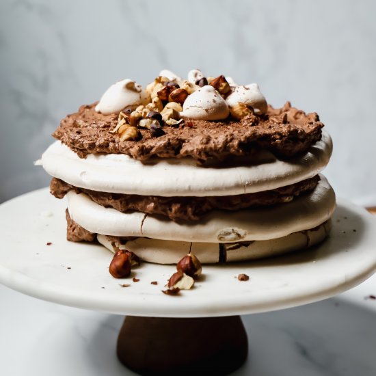 Chocolate Hazelnut Pavlova