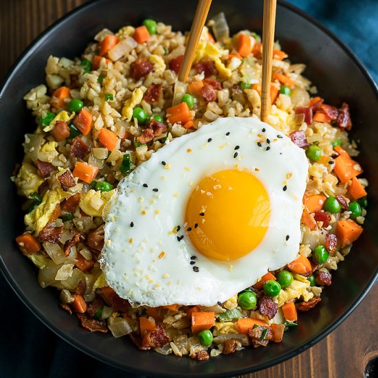 Breakfast Cauliflower Fried Rice