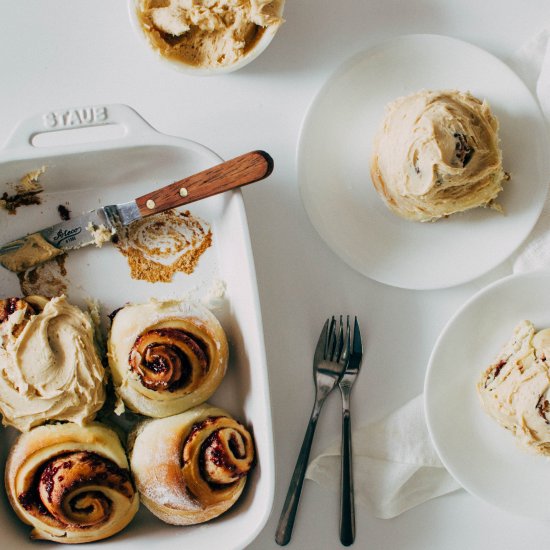 Peanut Butter & Jelly Morning Buns