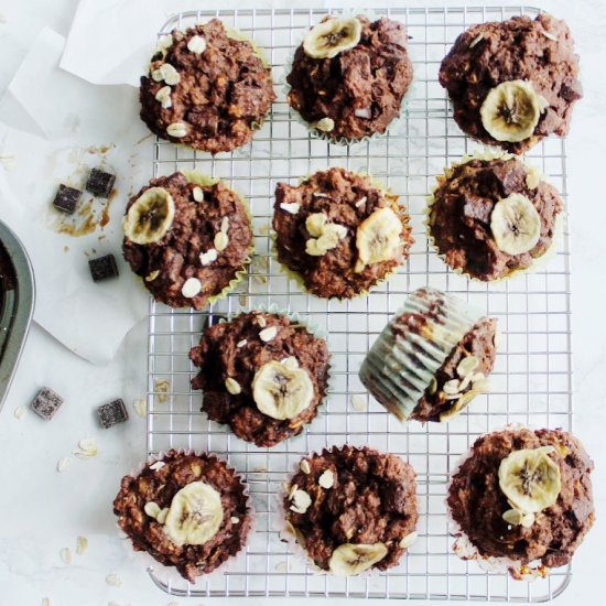 Banana Chocolate Chunk Muffins