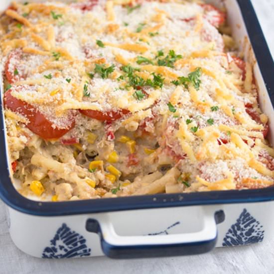 Cheesy Tuna Noodle Casserole