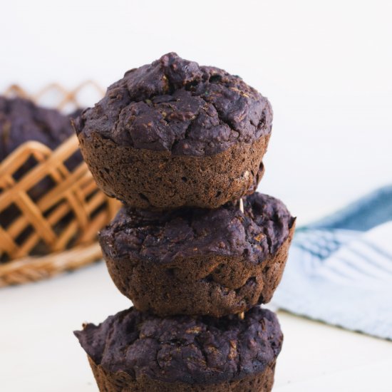 GF Chocolate Zucchini Muffins