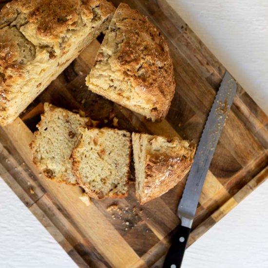 peanut butter chip irish soda bread