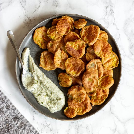 Air Fried Pickles with Ranch