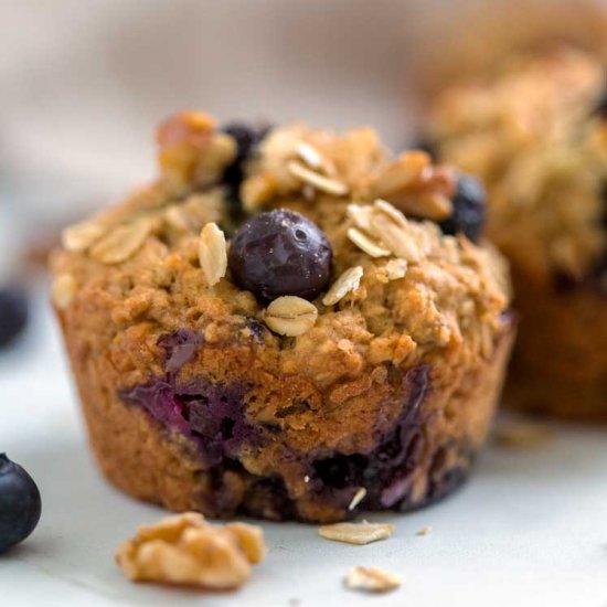 Blueberry Oat Muffins