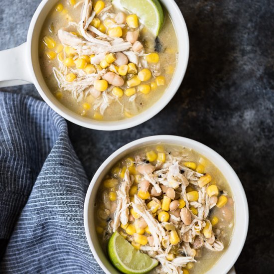 Coconut Lime White Chicken Chili