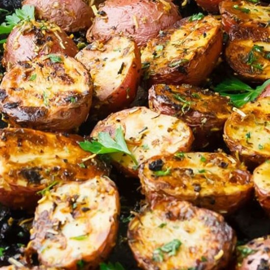 Garlic Herb Roasted Red Potatoes