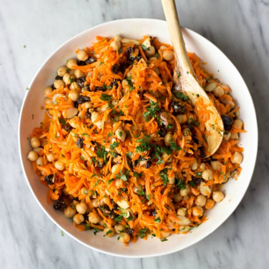 Carrot, Chickpea & Raisin Salad