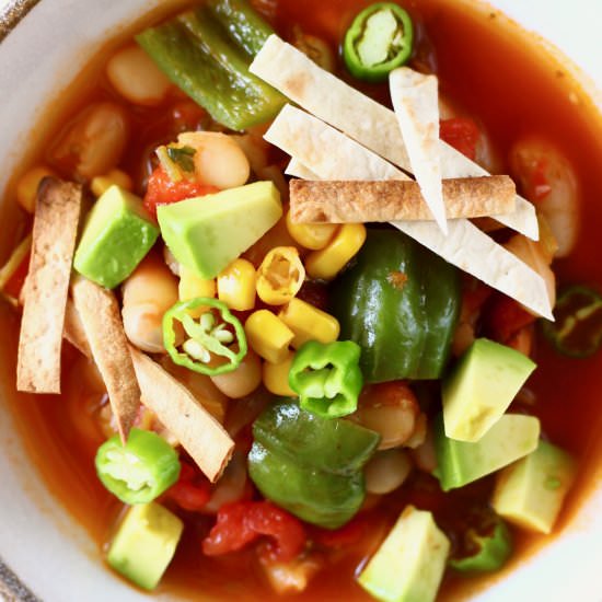 Vegan Tortilla Soup