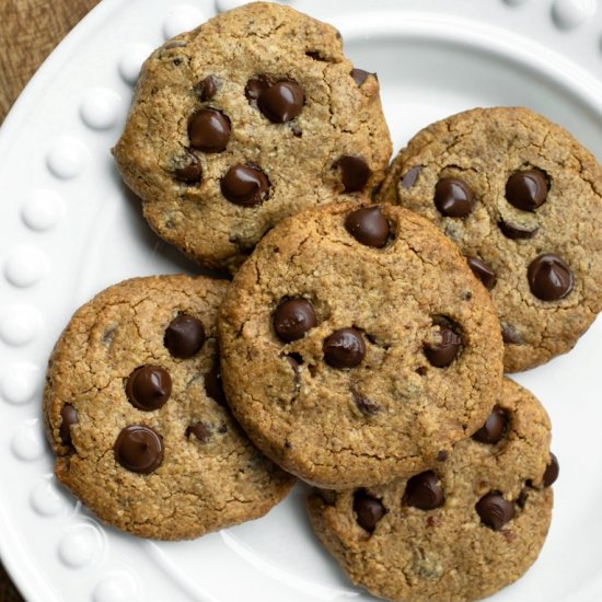 Almond Butter Chocolate Chip Cookie