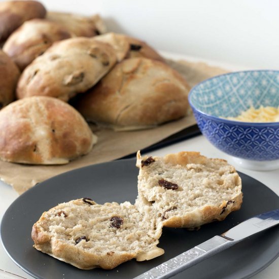 Vegan hot cross buns