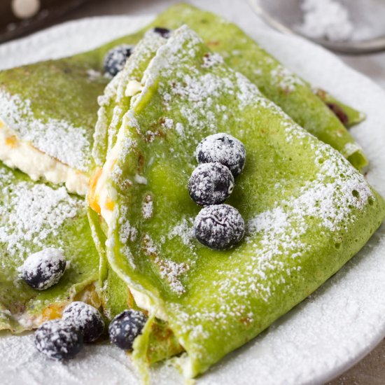 Farmer’s Cheese Mango French Crepes