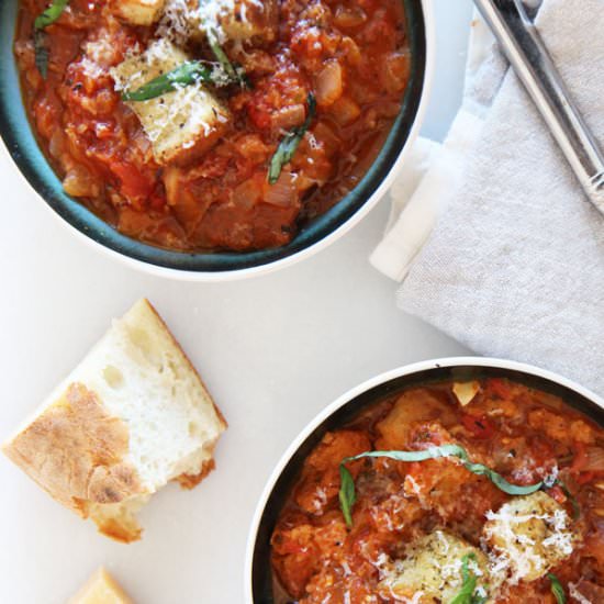 Garlic Bread Soup Recipe