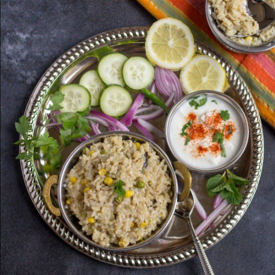 Instant Pot Brown Rice Pilaf