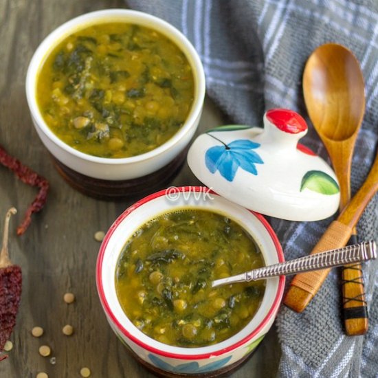 Green Lentils & Spinach Curry