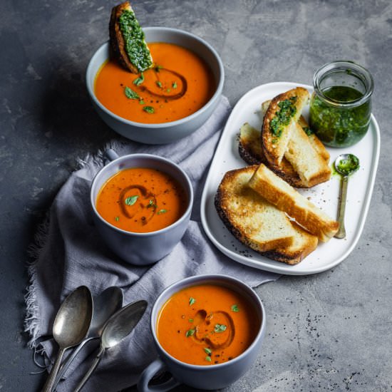 Tomato Soup & Swedish Bread