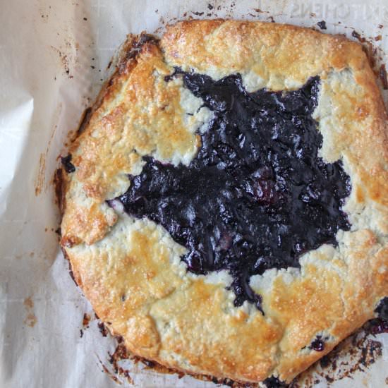 Lavender Blueberry Galette