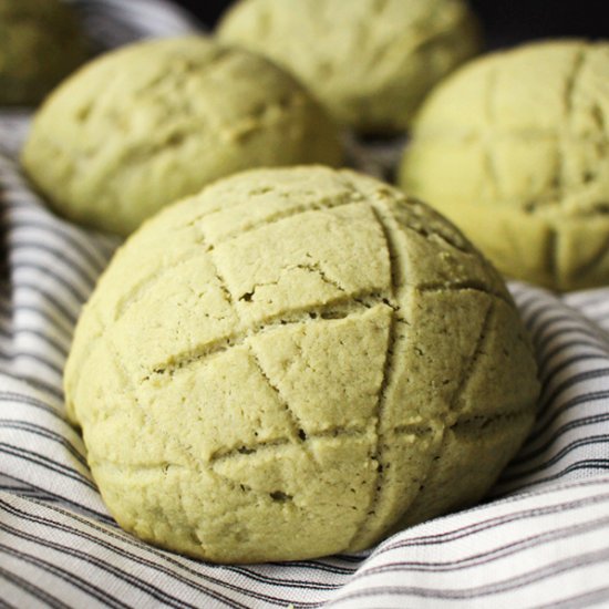 Matcha Melon Pan