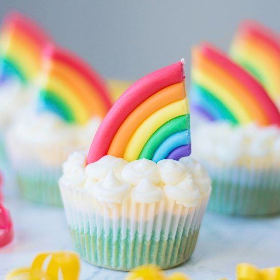 Rainbow Cupcakes