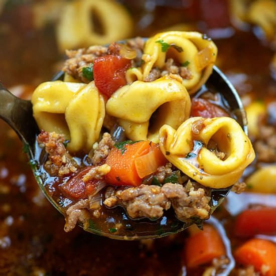 SAUSAGE TORTELLINI SOUP