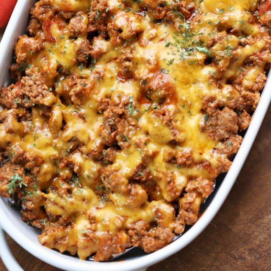 keto cheeseburger casserole