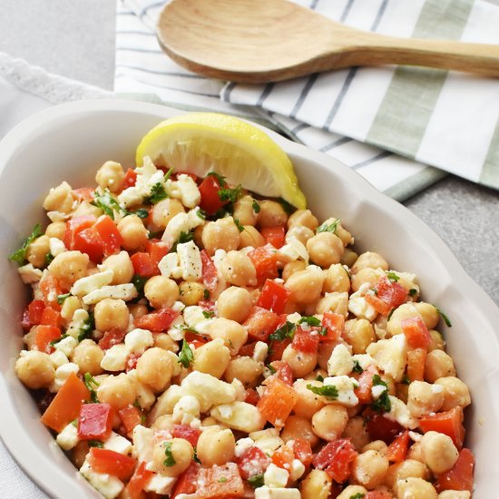 Chickpea Salad with Feta