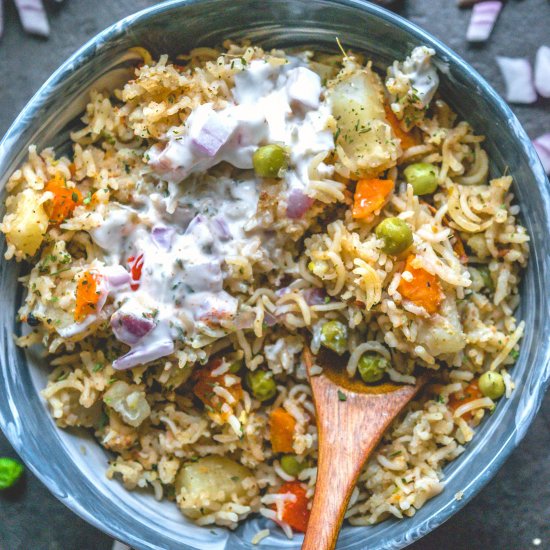 Simple & Easy Vegan Vegetable Pulao