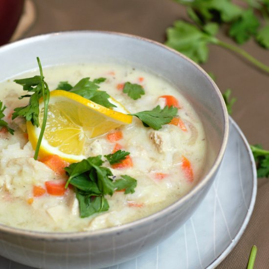 Greek Lemon Chicken Soup