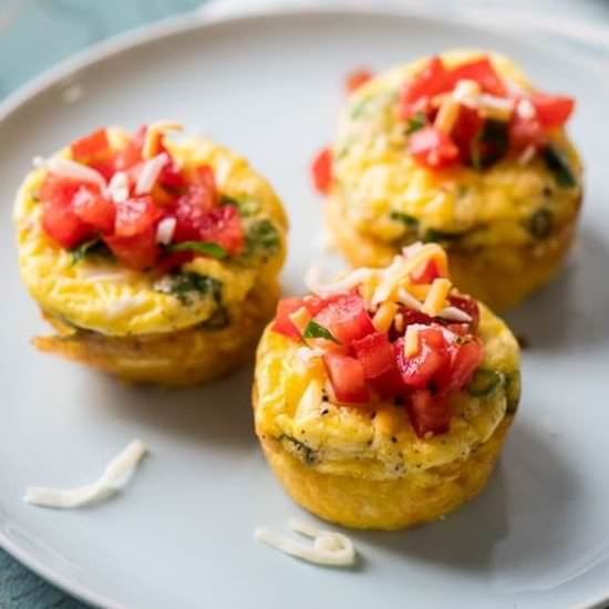 keto ham and cheese egg muffins