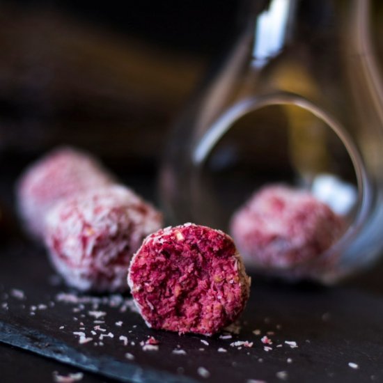 Pink truffles