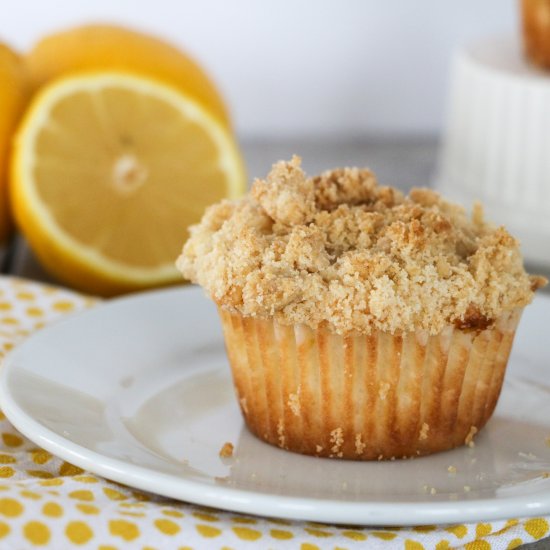 Cream Cheese Lemon Streusel Muffins