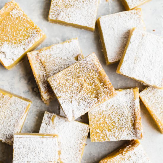 Vegan Gluten-Free Lemon Bars