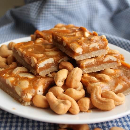 Butterscotch Cashew Bars