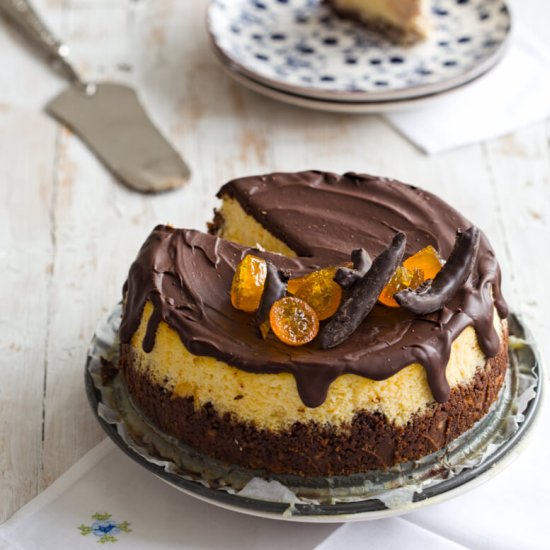 Orange Cheesecake with Chocolate