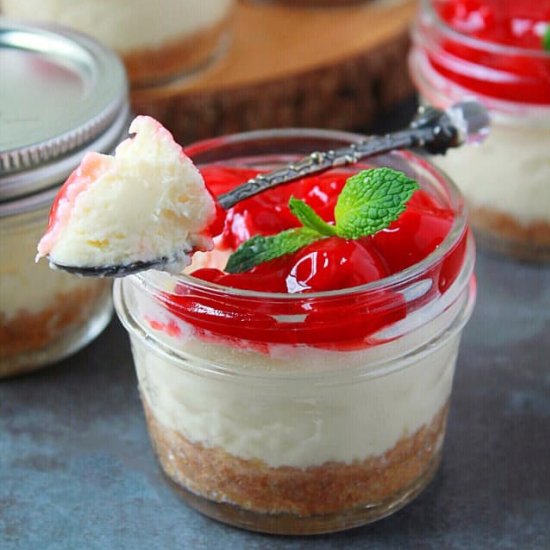 Instant Pot Cheesecake In Jars