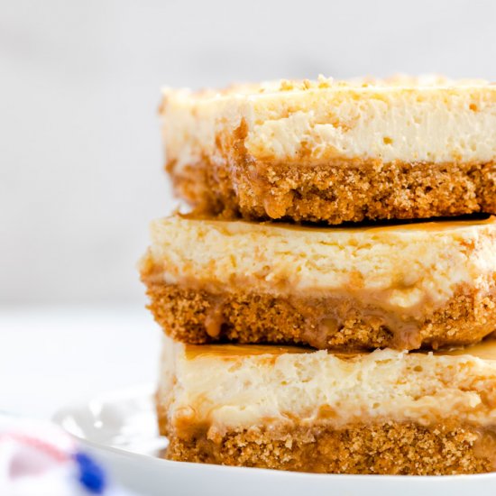 Dulce de Leche Cheesecake Bars