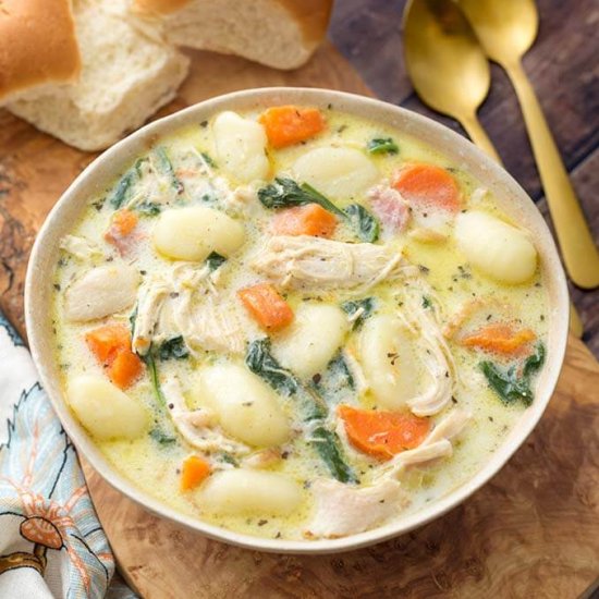 Instant Pot Creamy Chicken Gnocchi