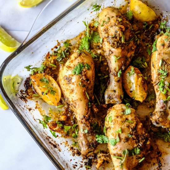 Lemon Garlic Drumsticks Chicken