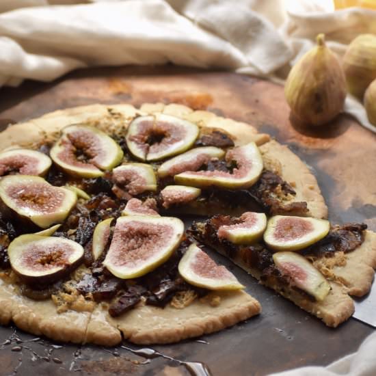 Bacon Fig and Blue Cheese Tart