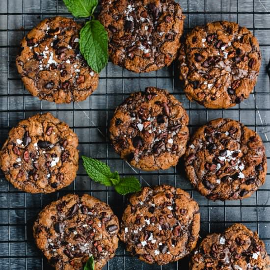 Chocolate Mint Truffle Cookies