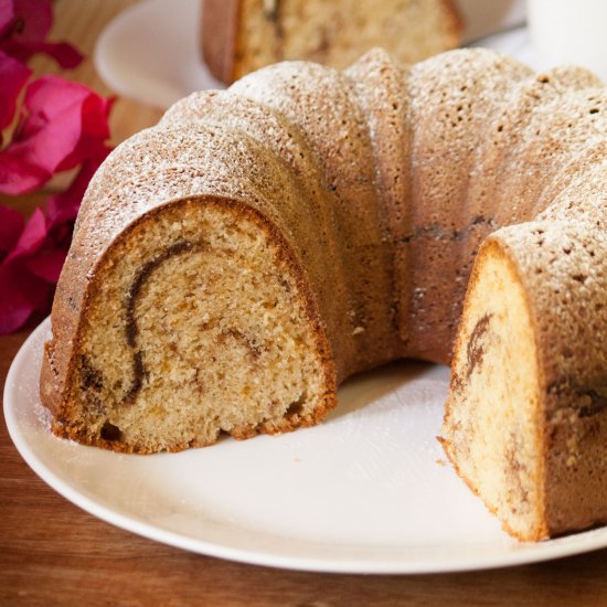 Moist Cinnamon Swirl Coffee Cake