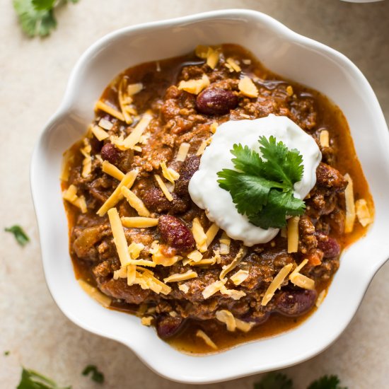 Instant Pot Beef Chili